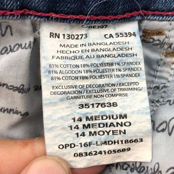 Lee Women's Jeans Size 14 Classic Fit 1889 Blue Denim Straight Leg Classic Casua - Picture 9 of 14